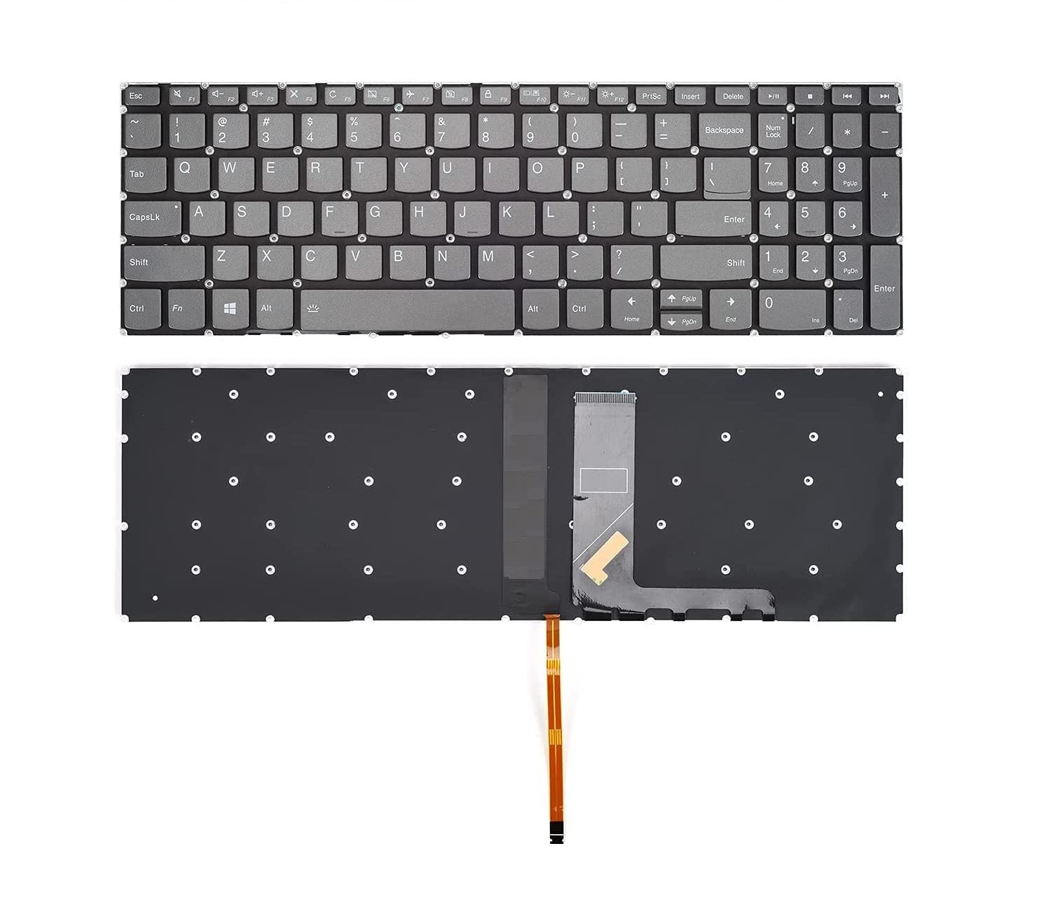 Sanj8 Grey Colour Keyboard for Lenovo S340-15 IWL / S340-15 API